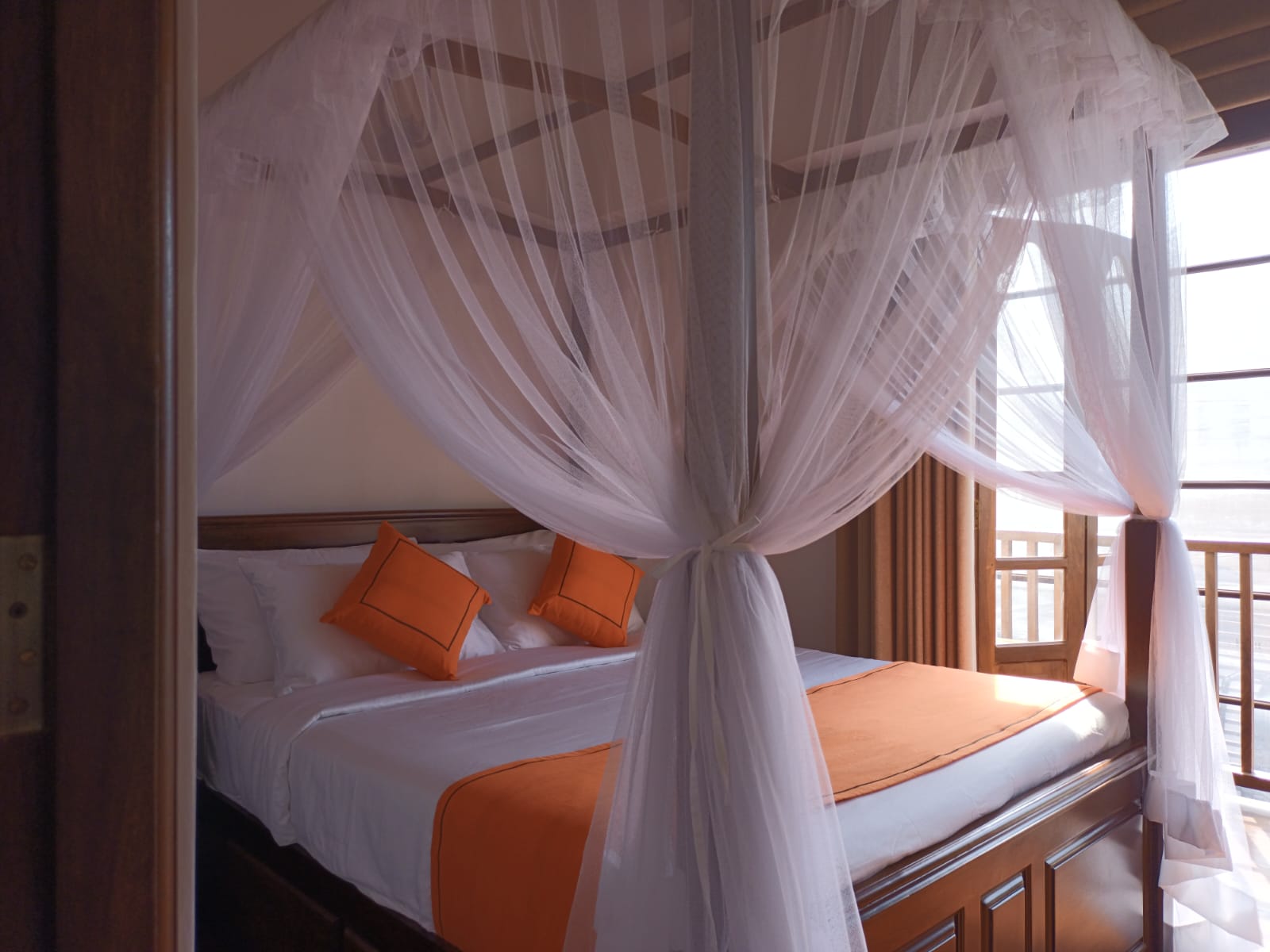 Teak Furnishings in Standard Double Room